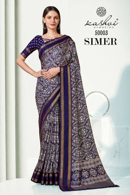 Kashvi Simer By LT Fabrics Daily Wear Sarees Catalog